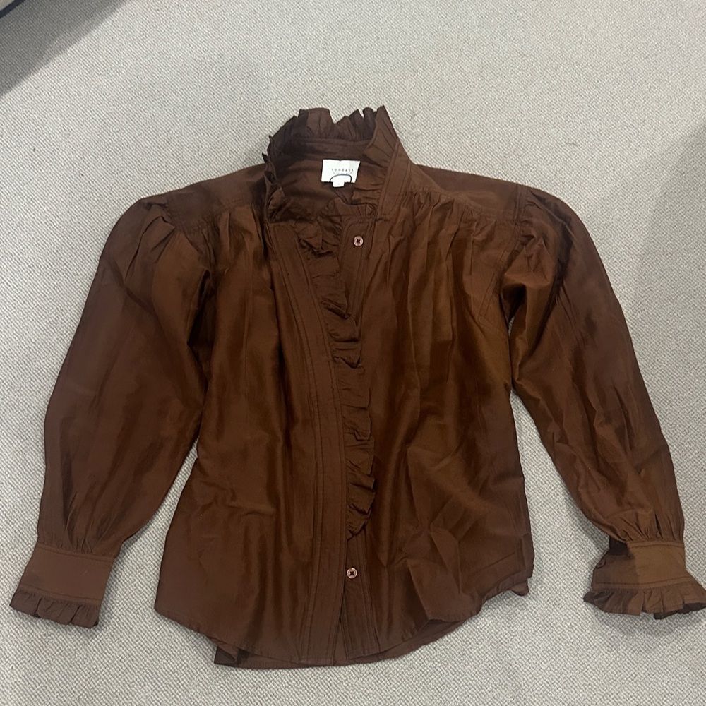 sundays Brown Button Down Shirt